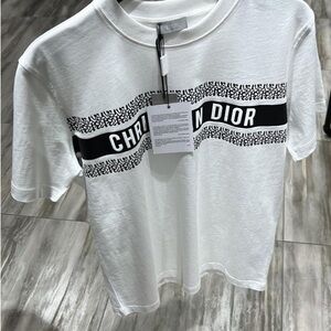 Christian Dior White and Black T-Shirt
